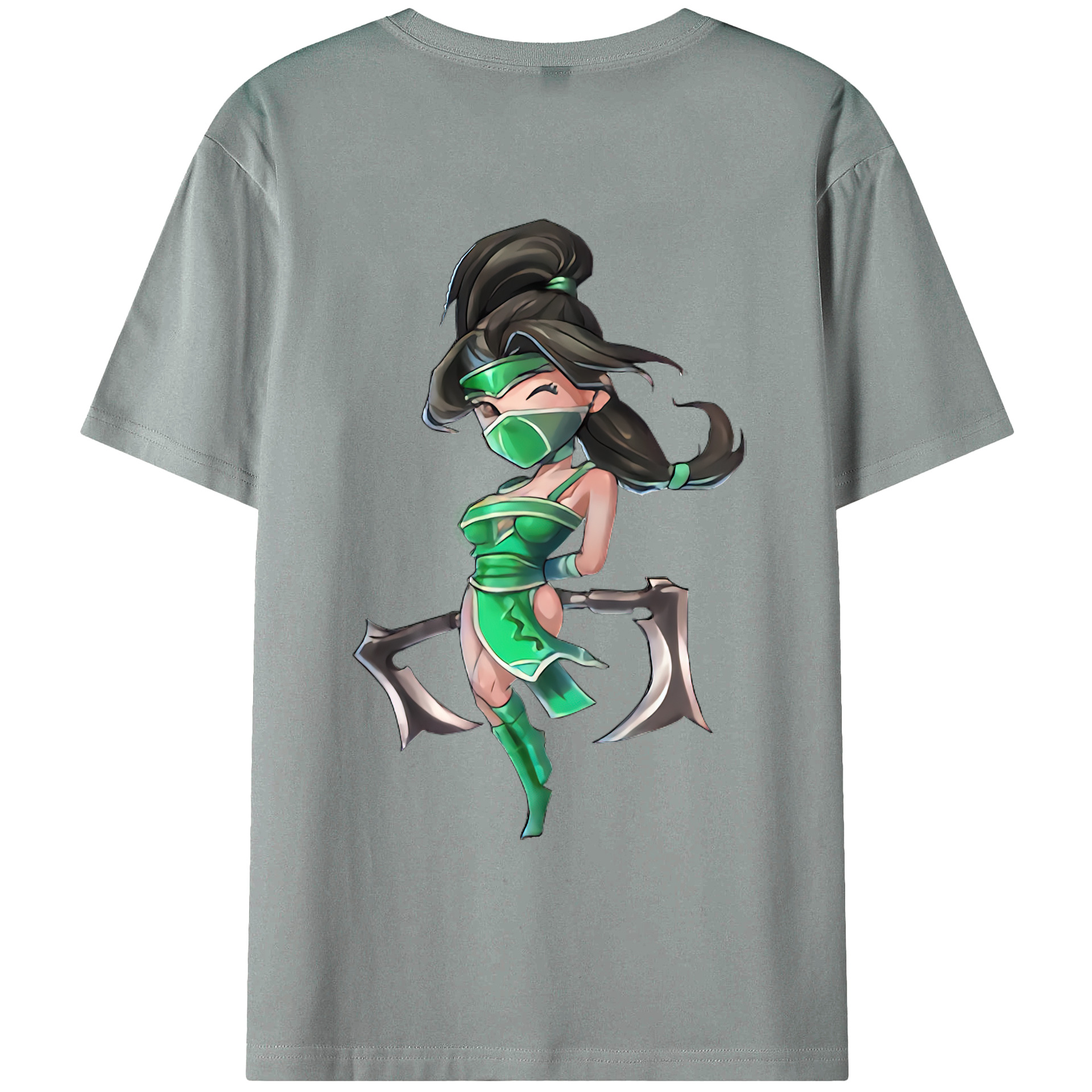 （画像用） リーグ・オブ・レジェンド League of Legends LOL 綿100％ メンズ半袖Tシャツ（バックプリント） 通気性